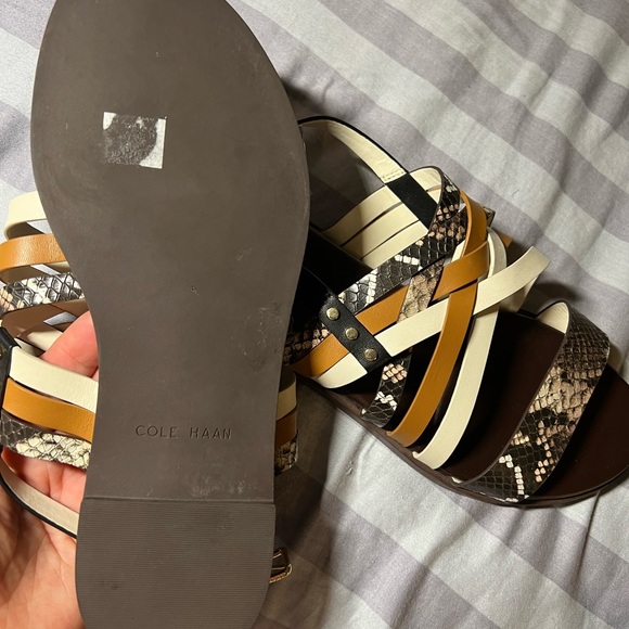 COLE HAAN leather sandal for women size 6.5 like new I accept offers - Picture 4 of 5